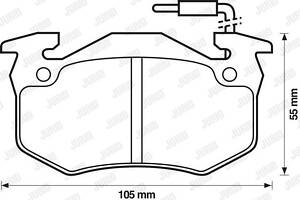 Jurid brake pad (set)