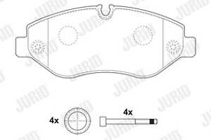 Jurid brake pad (set)