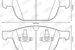 Jurid brake pad (set)