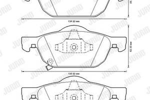 Jurid brake pad (set)