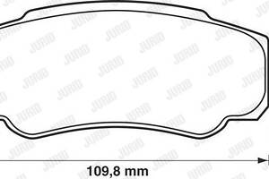 Jurid brake pad (set)