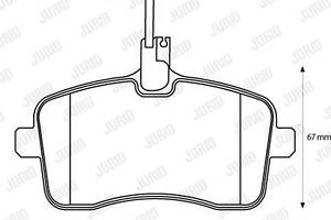 Jurid brake pad (set)