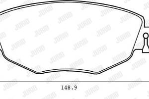 Jurid brake pad (set)