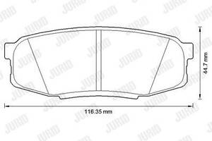 Jurid brake pad (set)