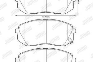 Jurid brake pad (set)