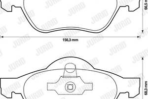 Jurid brake pad (set)