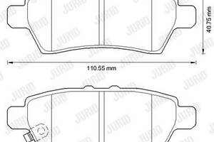 Jurid brake pad (set)