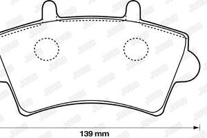 Jurid brake pad (set)