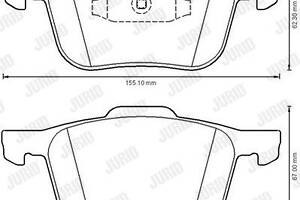 Jurid brake pad (set)