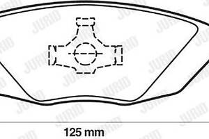 Jurid brake pad (set)