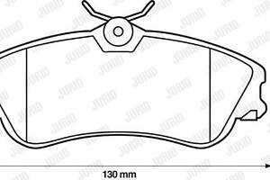 Jurid brake pad (set)