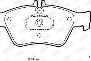 Jurid brake pad (set)