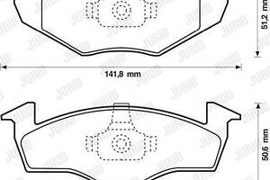 Jurid brake pad (set)