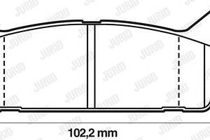 Jurid brake pad (set)