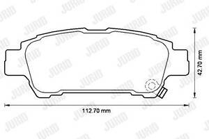 Jurid brake pad (set)