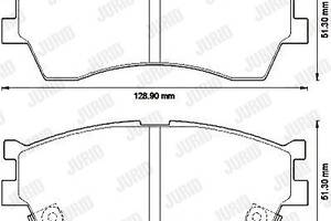 Jurid brake pad (set)