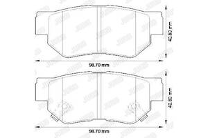 Jurid brake pad (set)