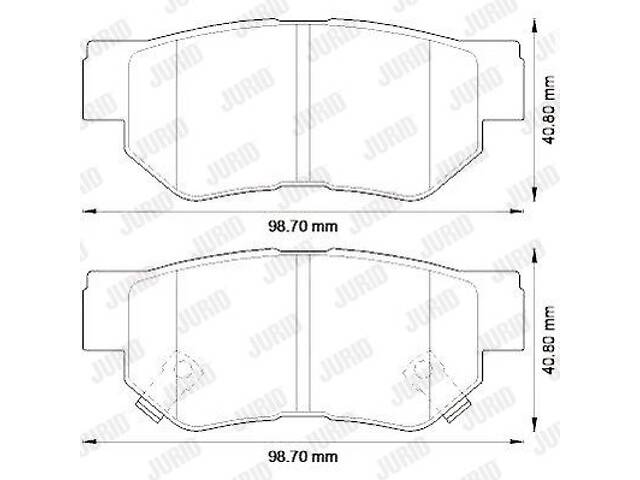 Jurid brake pad (set)