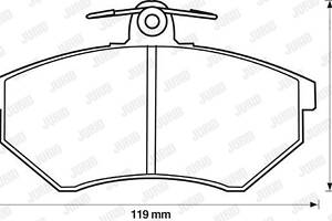 Jurid brake pad (set)