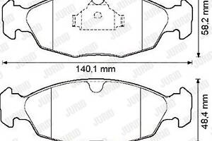 Jurid brake pad (set)