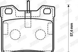 Jurid brake pad (set)