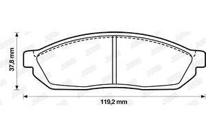 Jurid brake pad (set)