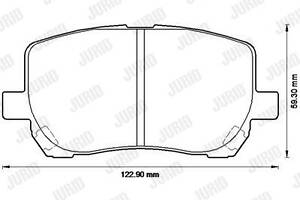 Jurid brake pad (set)