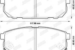 Jurid brake pad (set)