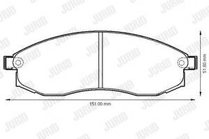 Jurid brake pad (set)