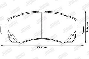 Jurid brake pad (set)