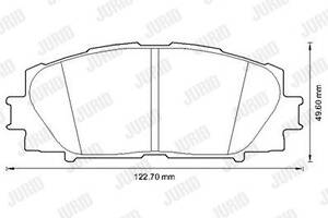 Jurid brake pad (set)