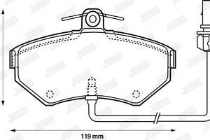 Jurid brake pad (set)