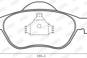 Jurid brake pad (set)