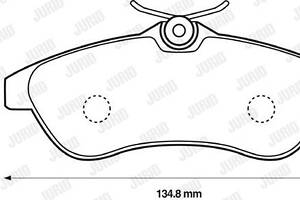 Jurid brake pad (set)