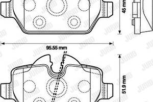 Jurid brake pad (set)