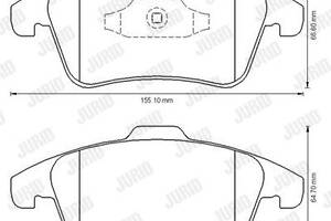 Jurid brake pad (set)