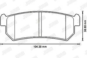 Jurid brake pad (set)