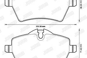 Jurid brake pad (set)