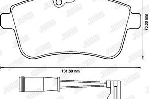 Jurid brake pad (set)