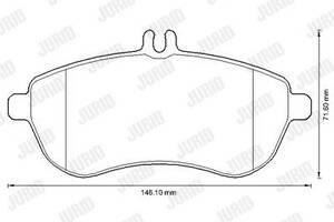 Jurid brake pad (set)