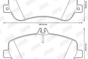 Jurid brake pad (set)