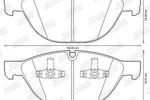 Jurid brake pad (set)