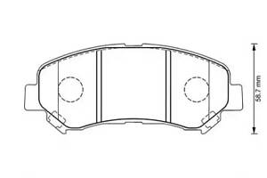 Jurid brake pad (set)