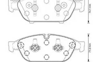 Jurid brake pad (set)