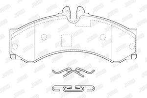 Jurid brake pad (set)