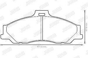 Jurid brake pad (set)