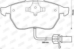 Jurid brake pad (set)