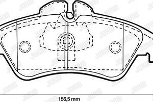 Jurid brake pad (set)