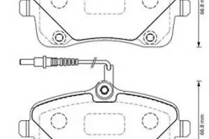 Jurid brake pad (set)