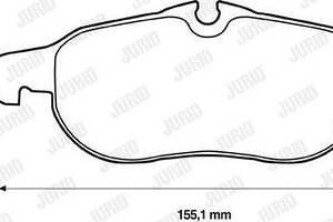 Jurid brake pad (set)